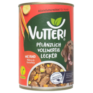 Vutter | Like Beef | Vegan Natvoer voor Honden | Glutenvrij